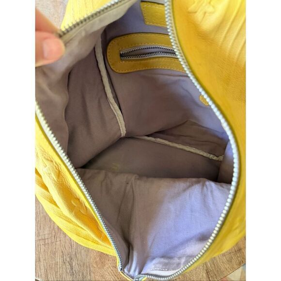 Opelle Mustard Yellow Genuine Leather Backpack Sling Bag Women Zip Closure main image 13